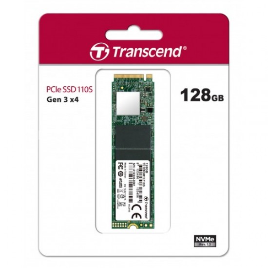 Transcend 110S 128GB M.2 2280 (M-Key) PCIe Gen3x4 SSD Drive Transcend 110S 128GB M.2 2280 (M-Key) PCIe Gen3x4 SSD Drive