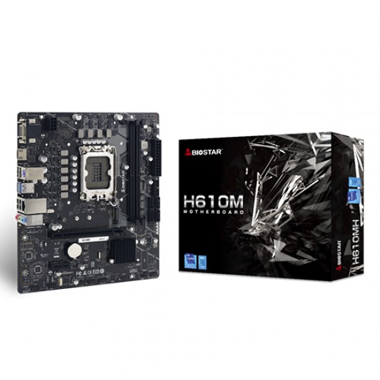 BIOSTAR H610MH 12th and 13th Gen Micro ATX Motherboard
