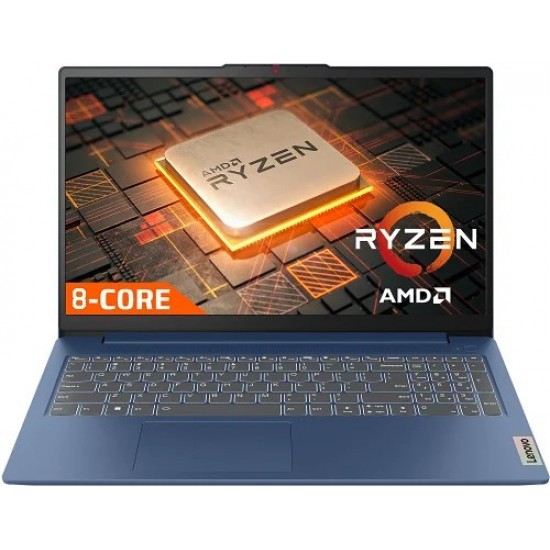 Lenovo IdeaPad Slim 3 15ABR8 AMD Ryzen 7 7730U, 8GB RAM Soldered DDR4-3200, 512GB SSD, 15.6'' FHD IPS 300nits Anti-glare, Integrated AMD Radeon GR,, Abyss Blue