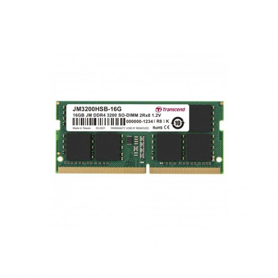 Transcend JetRAM 16GB DDR4 3200Mhz SO-DIMM Laptop RAM Transcend JetRAM 16GB DDR4 3200Mhz SO-DIMM Laptop RAM