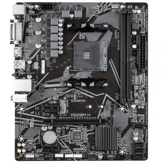 GIGABYTE A520M H AM4 Micro ATX Motherboard GIGABYTE A520M H AM4 Micro ATX Motherboard
