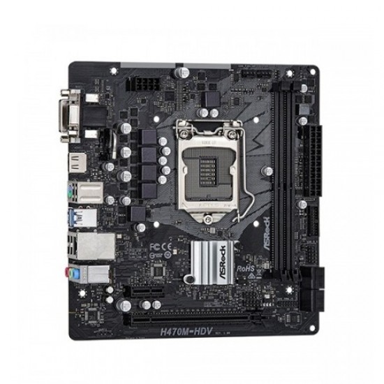 ASRock H470M-HDV/M.2 10th Gen Micro ATX Motherboard ASRock H470M-HDV/M.2 10th Gen Micro ATX Motherboard