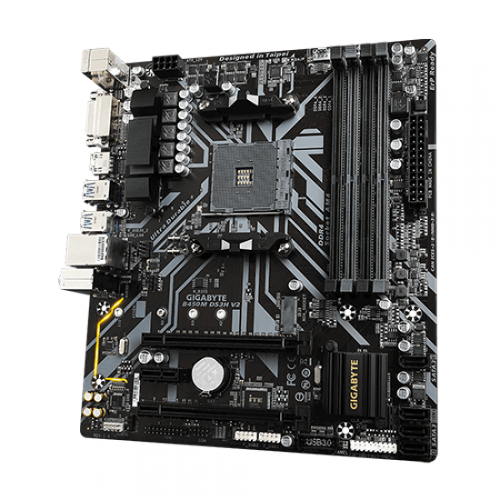 Gigabyte B450M DS3H V2 AMD AM4 Micro ATX Motherboard Gigabyte B450M DS3H V2 AMD AM4 Micro ATX Motherboard
