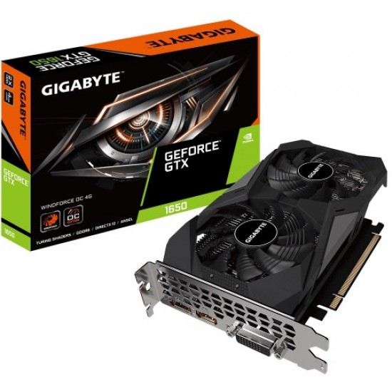 Gigabyte GeForce GTX 1650 D6 WINDFORCE OC 4G Graphics Card Gigabyte GeForce GTX 1650 D6 WINDFORCE OC 4G Graphics Card