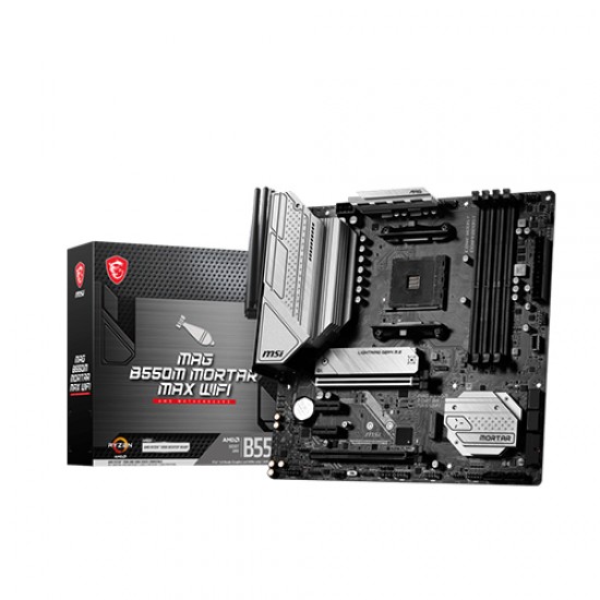 MSI MAG B550M MORTAR MAX WIFI AMD AM4 Micro-ATX Motherboard MSI MAG B550M MORTAR MAX WIFI AMD AM4 Micro-ATX Motherboard