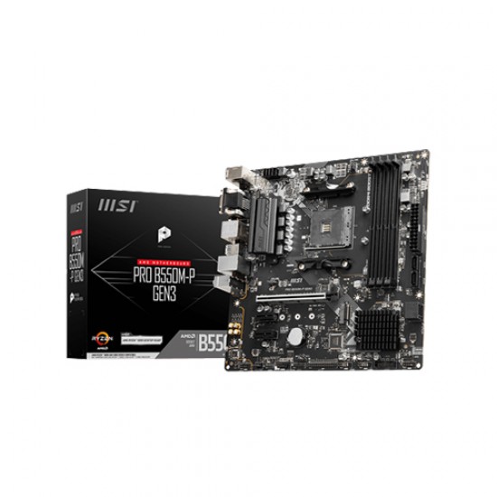 MSI PRO B550M-P GEN3 AMD AM4 Micro ATX Motherboard