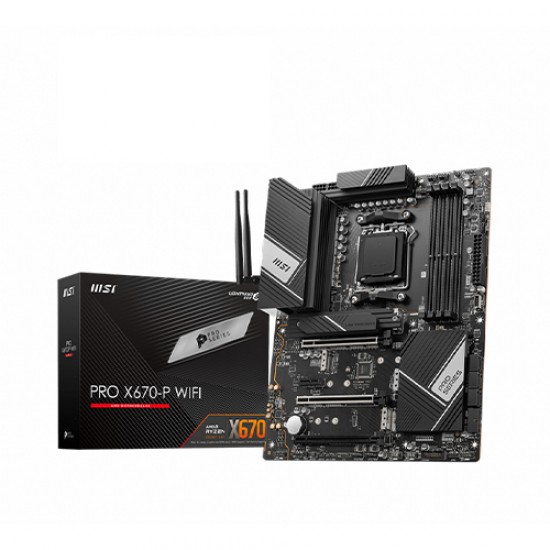 MSI PRO X670-P WIFI DDR5 AMD AM5 ATX Motherboard MSI PRO X670-P WIFI DDR5 AMD AM5 ATX Motherboard