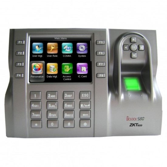 ZKTeco iClock 580 Fingerprint Time Attendance and Access Control Terminal ZKTeco iClock 580 Fingerprint Time Attendance and Access Control Terminal