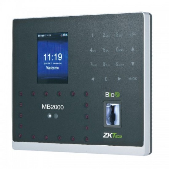 ZKTeco MB2000 Multi-biometric Time Attendance Terminal and Access Control with Adapter ZKTeco MB2000 Multi-biometric Time Attendance Terminal and Access Control with Adapter