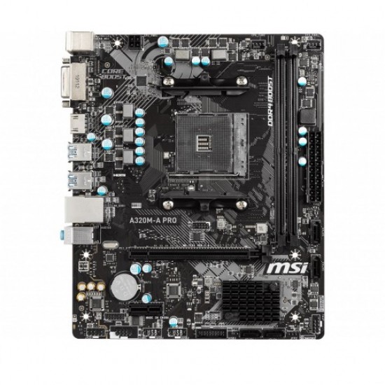 MSI A320M-A Pro AMD Micro-ATX Motherboard MSI A320M-A Pro AMD Micro-ATX Motherboard