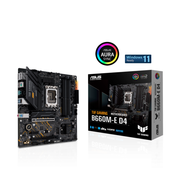 ASUS TUF Gaming B660M-E D4 12th Gen Motherboard