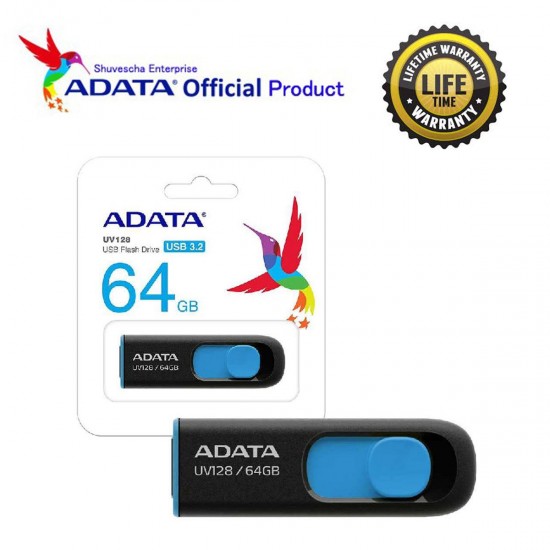 Adata UV128 64 GB USB 3.2 Pendrive Adata UV128 64 GB USB 3.2 Pendrive