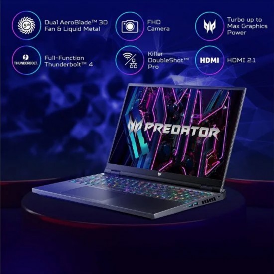 Acer Predator Helios 16 PH16-71-70L4 Core i7 13th Gen RTX 4060 8GB GDDR6 16" 240Hz Gaming Laptop Acer Predator Helios 16 PH16-71-70L4 Core i7 13th Gen RTX 4060 8GB GDDR6 16" 240Hz Gaming Laptop