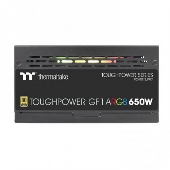 Thermaltake Toughpower GF1 ARGB 650W 80 Plus Gold Fully Modular Power Supply Thermaltake Toughpower GF1 ARGB 650W 80 Plus Gold Fully Modular Power Supply