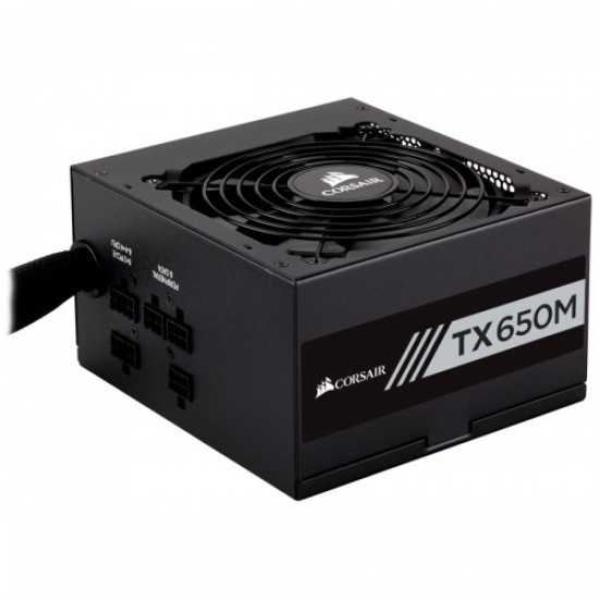 Corsair TX650M 650 Watt 80 Plus Gold Certified Semi-Modular Power Supply Corsair TX650M 650 Watt 80 Plus Gold Certified Semi-Modular Power Supply