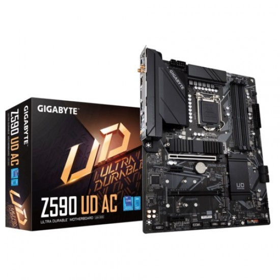 GIGABYTE Z590 UD AC Intel 10th and 11th Gen ATX Motherboard GIGABYTE Z590 UD AC Intel 10th and 11th Gen ATX Motherboard